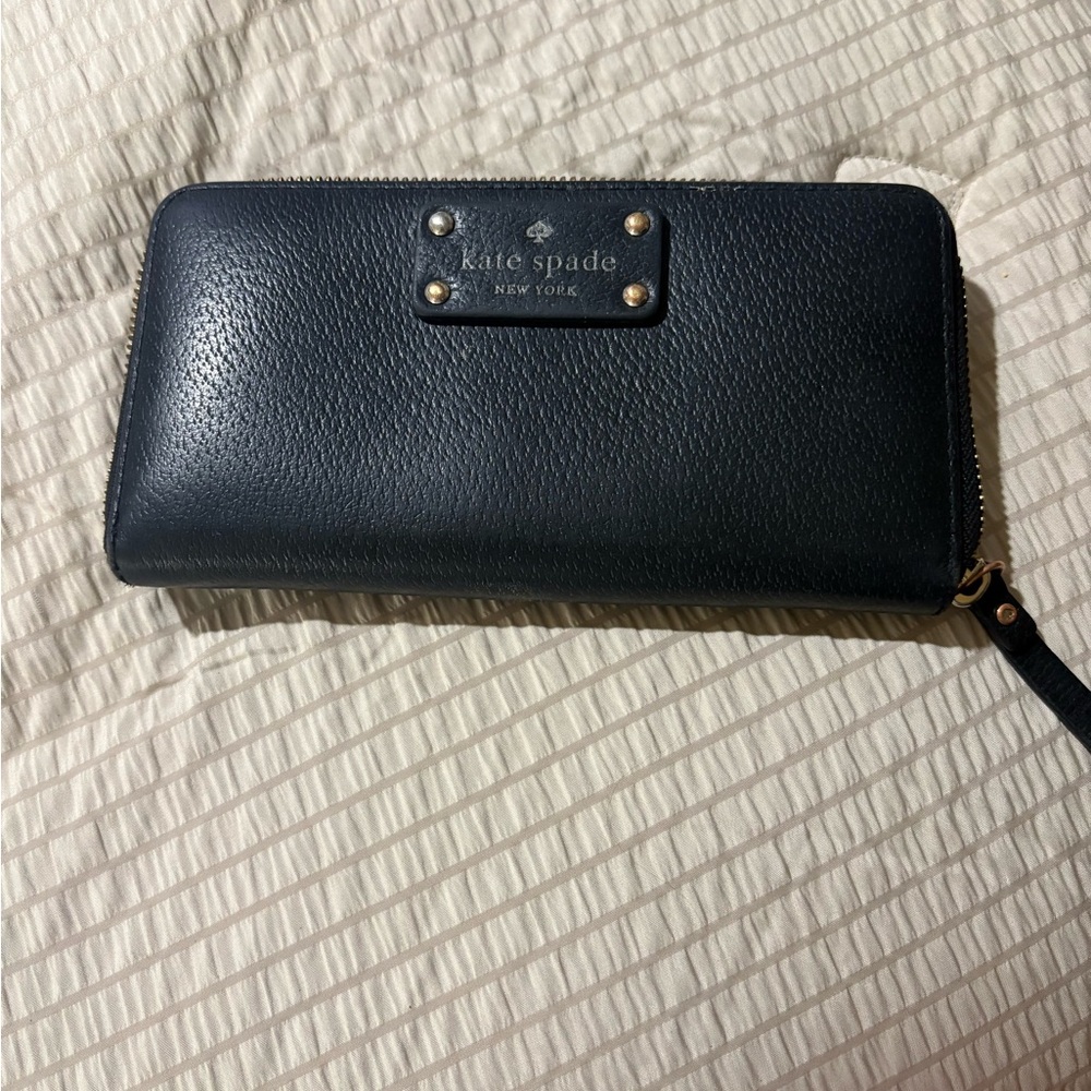 Kate Spade Black Zip-Around Wallet